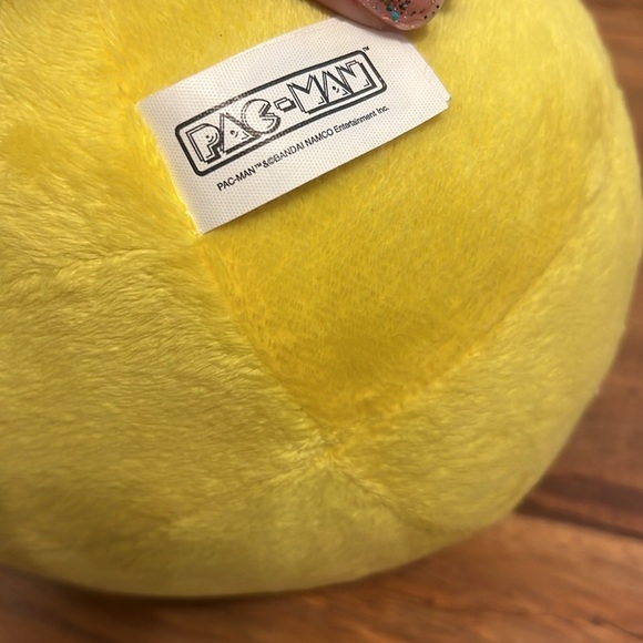 Toy Factory Pac Man Plush 7” Stuffed Yellow Nanco Kids Collectors Toy - Picture 5 of 6